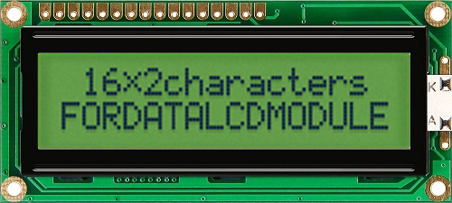 Fordata FC LCD LCD Graphic Display, Yellow, Green on, 2 x 16