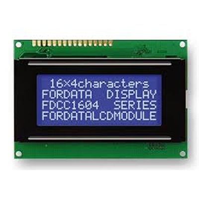 Fordata FC1604A04-NSWBBW-91SE FC1604A04 STN LCD LED LCD Display Module, White on Blue
