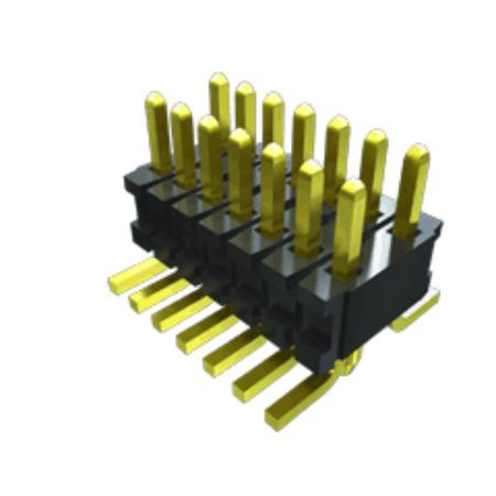 Samtec FTR Series Straight Surface Pin Header, 20 Contact(s), 1.27 mm Pitch, 2 Row, Unshrouded