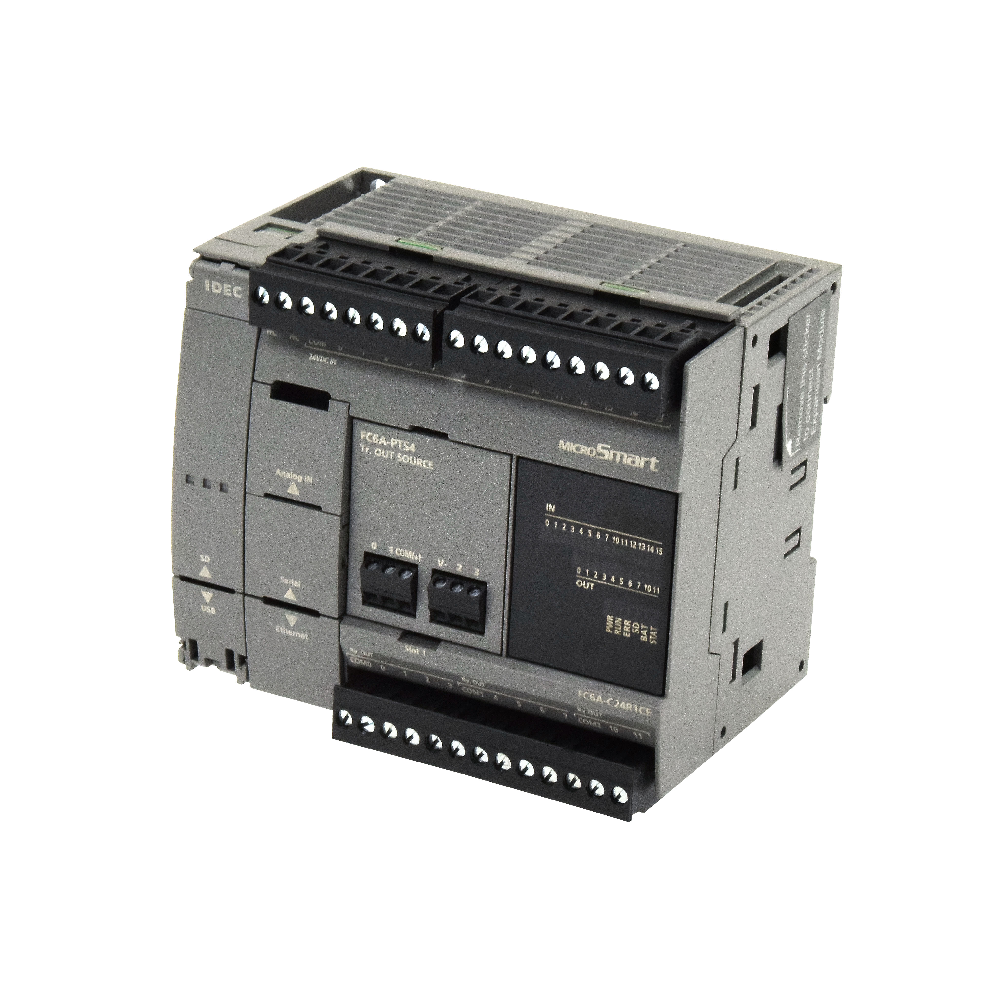 Idec FC6A-C24R1CE Series PLC CPU, Relay Output, 14-Input, Analogue Input
