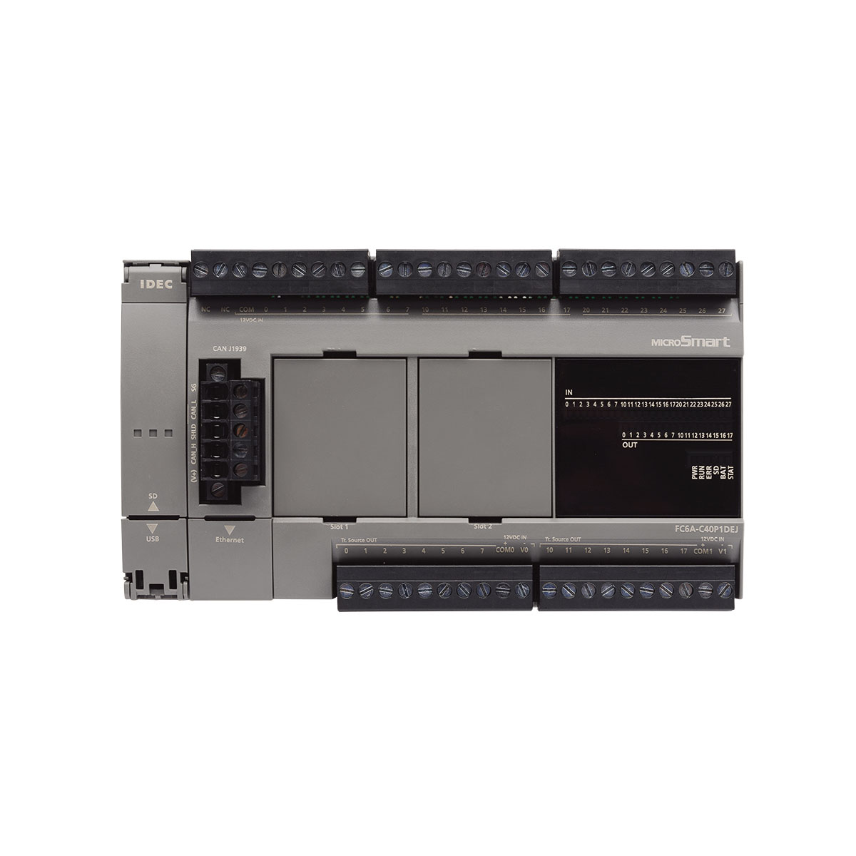 Idec FC6A-C40R1CE Series PLC CPU, Relay Output, 24-Input, Analogue Input