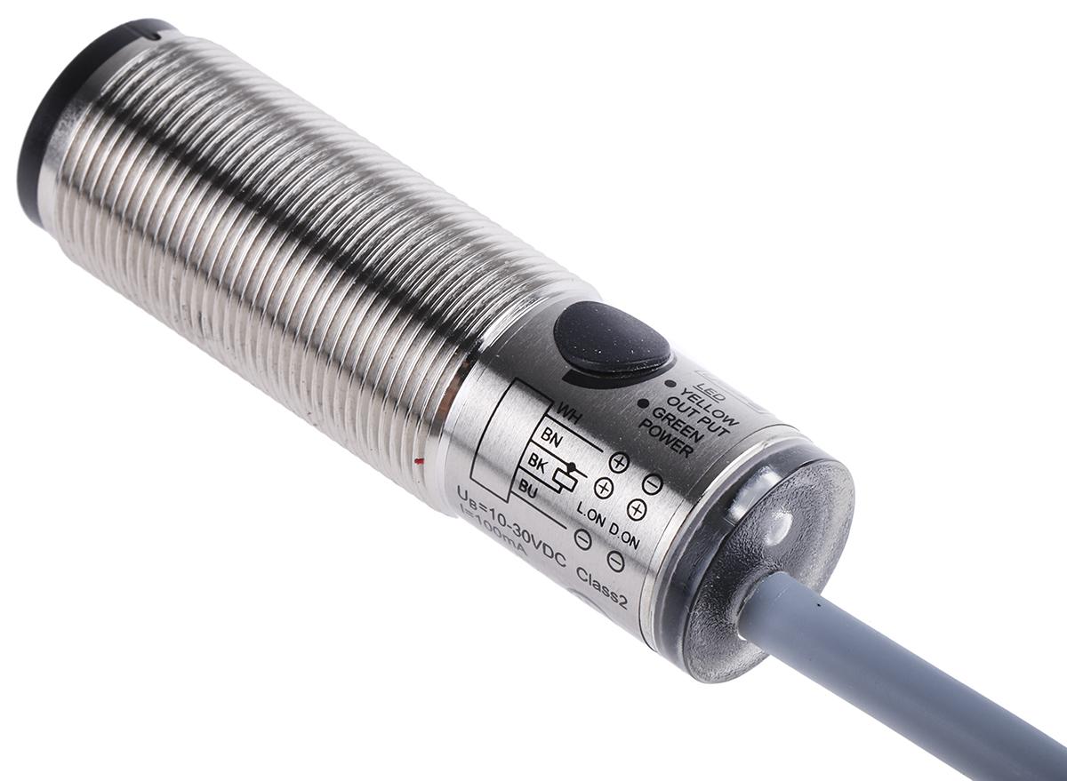Pepperl + Fuchs OBT200-18GM60-E4, Diffuse Photoelectric Sensor, Barrel Style