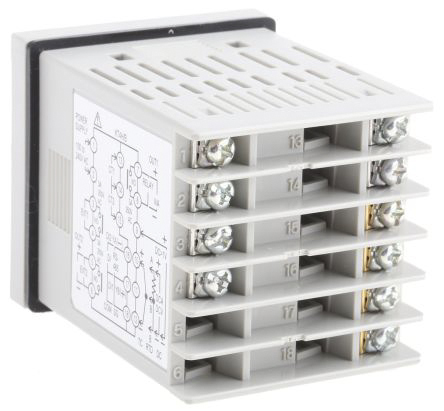 akt4b211100 Panasonic AKT4B Panel Mount PID Temperature Controller, 48 x 59.2mm, 3 Output Relay, 24 V ac/dc, 100 → 240 V ac
