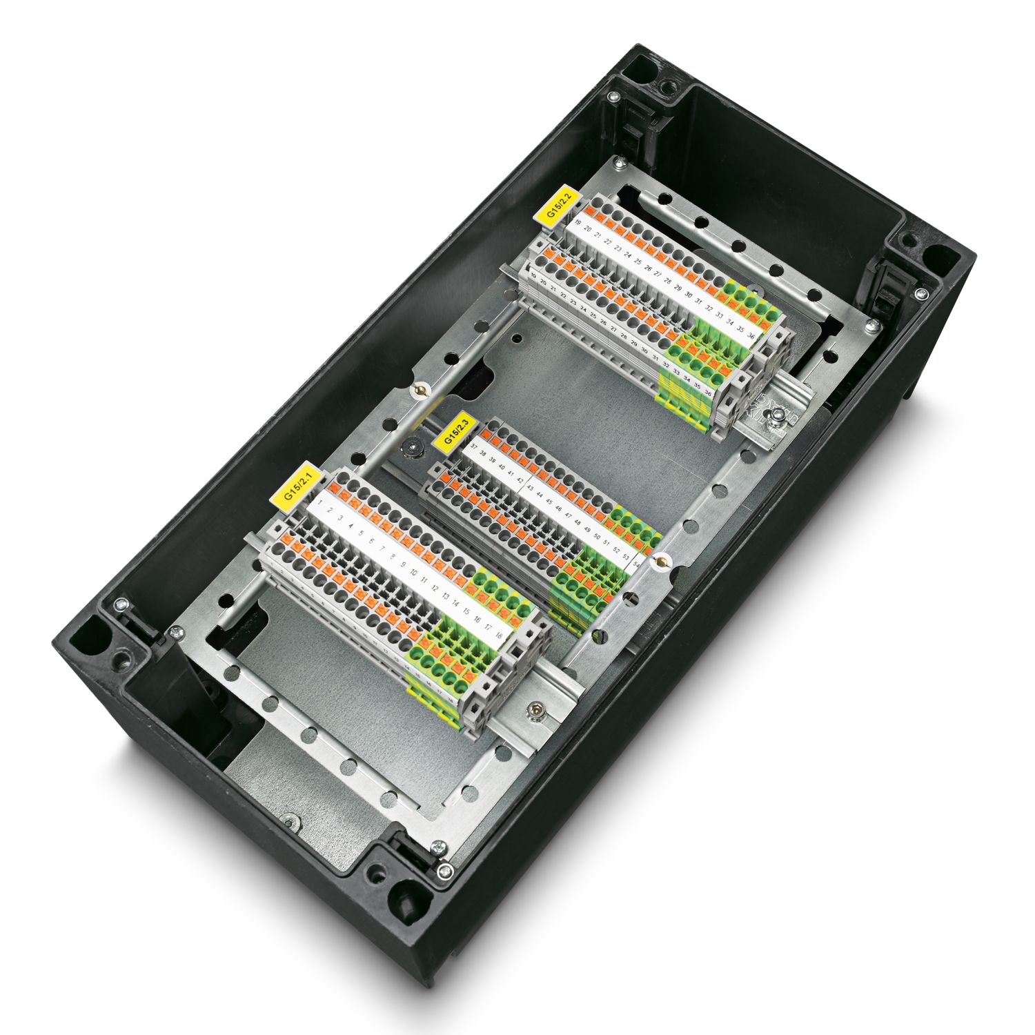 0899324 Phoenix Contact Black Glass Fibre Reinforced Polyester Junction Box, 177 x 177 x 145mm