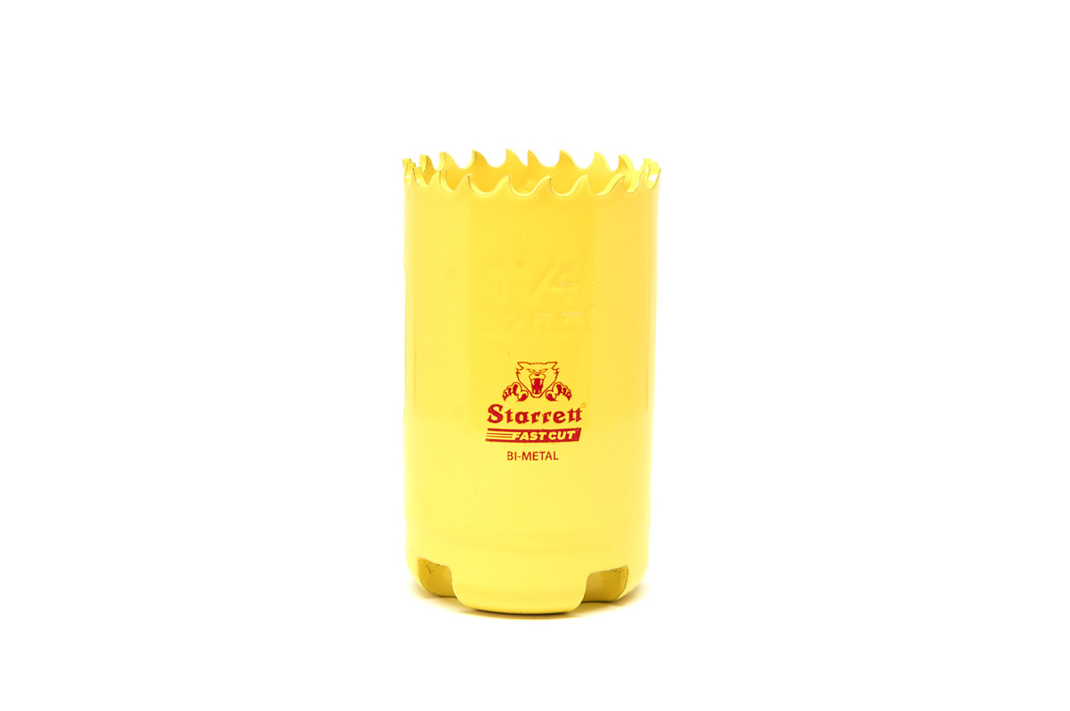 Starrett 32 mm Diameter HSS Drill Bit for Plaster, Mild Steel, Stainless Steel, Plastic, Metal, Wood