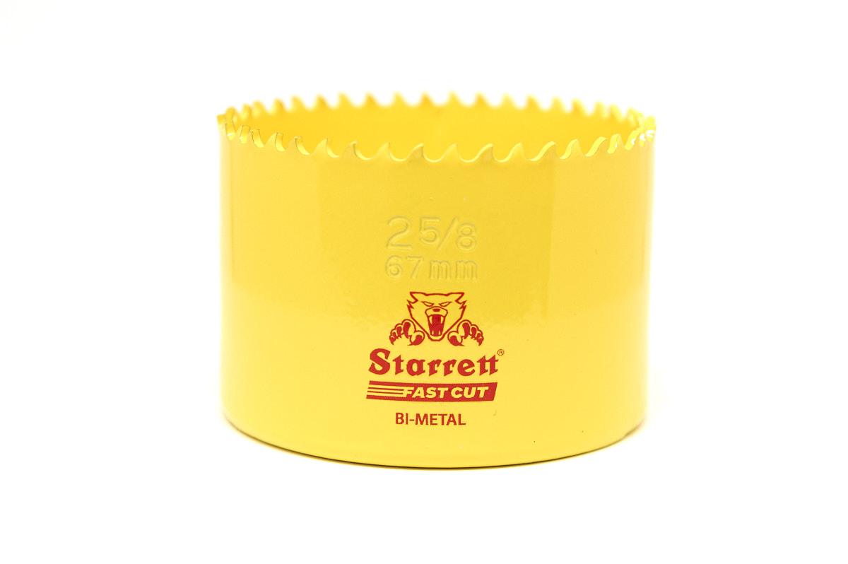 Starrett 67 mm Diameter HSS Drill Bit for Metal, Mild Steel Sheet, Stainless Steel
