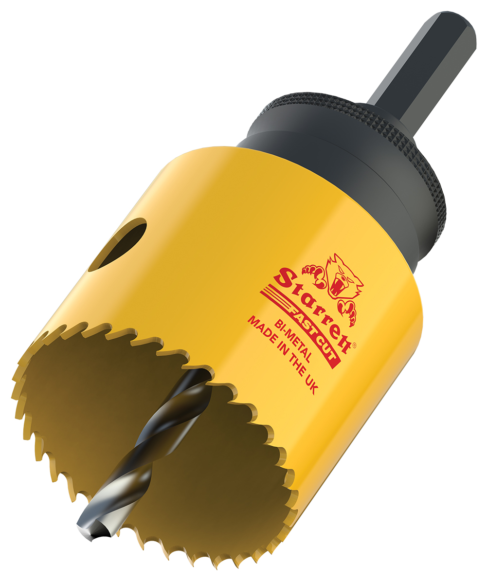 fch0312-g Starrett 89 mm Diameter HSS Drill Bit for Stainless Steel, Metal, Mild Steel Sheet