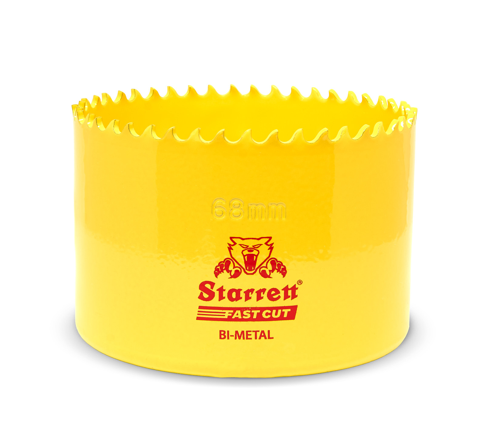 Starrett 68 mm Diameter HSS Drill Bit for Metal, Stainless Steel, Mild Steel, Plastic, Wood, Plaster
