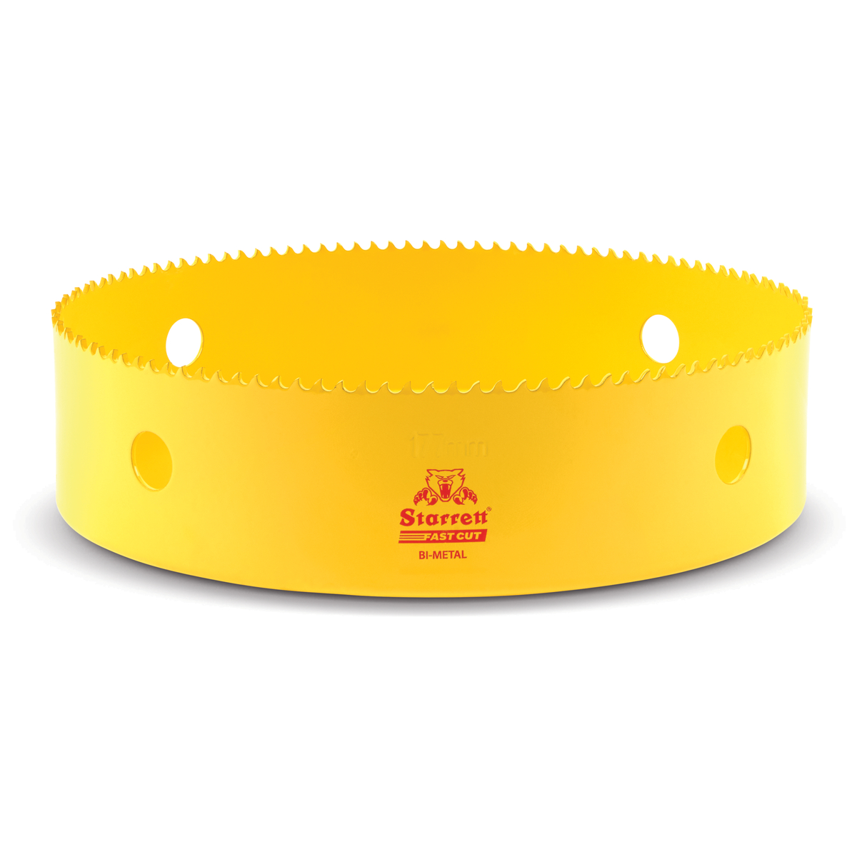 Starrett 177 mm Diameter High Speed Steel, Alloy Steel Body Hole Saw for Thin Sheet Metal, Stainless Steel