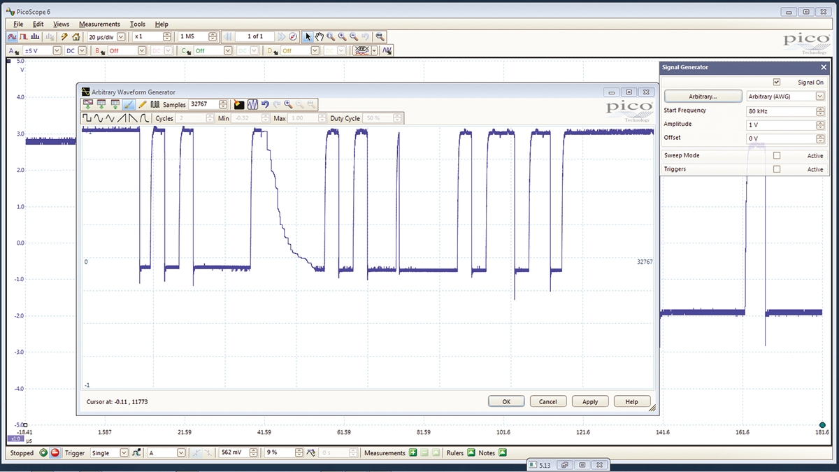 picoscope-3204d Pico Technology 3204D PicoScope 3000 Series, 70MHz PC Based Oscilloscope, 2 Analogue Channels