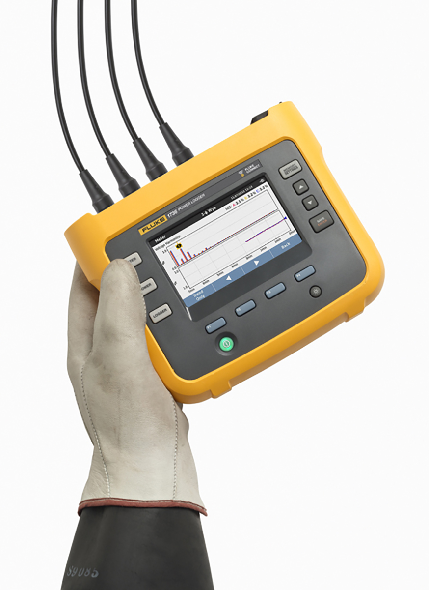 fluke-1736-eus Fluke 1736 Three Phase Power Energy Monitor & Logger, WiFi, USB, Bluetooth, 4 Channel