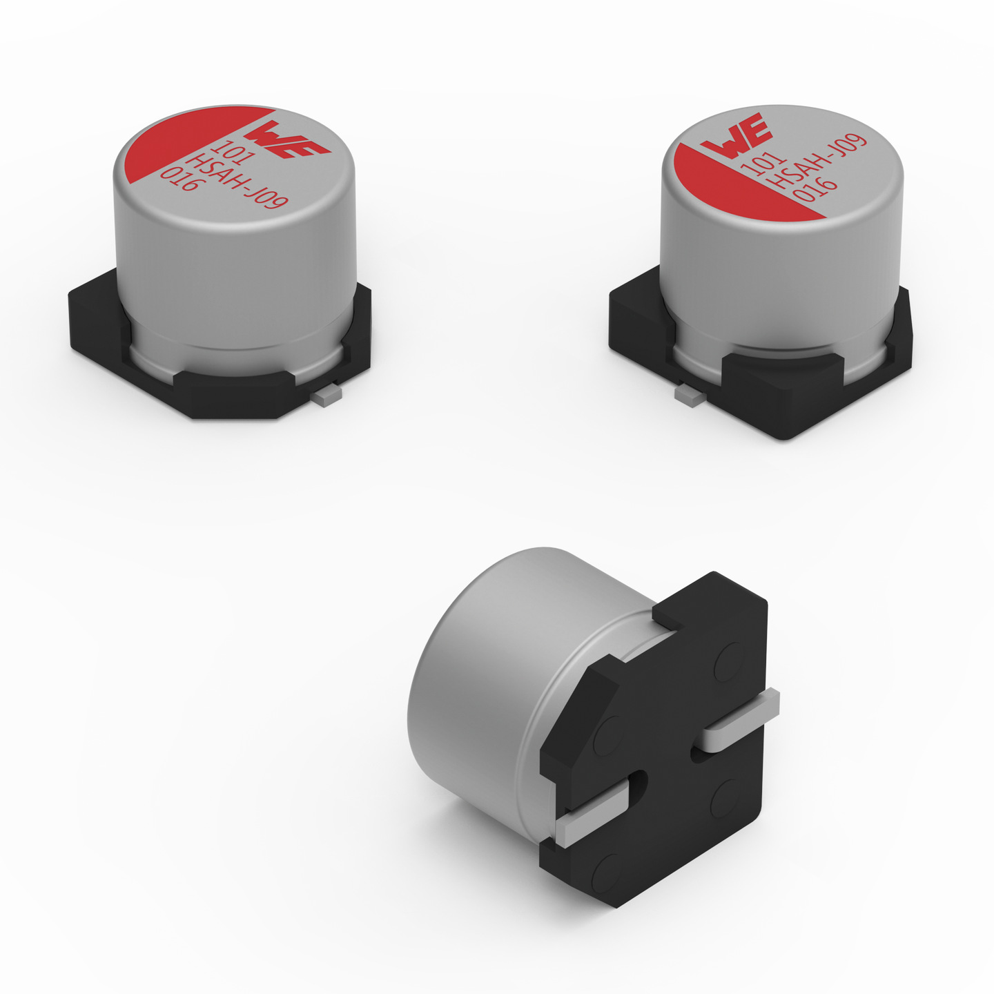 Wurth Elektronik 56μF Surface Mount Aluminium Polymer Capacitor, 63V dc