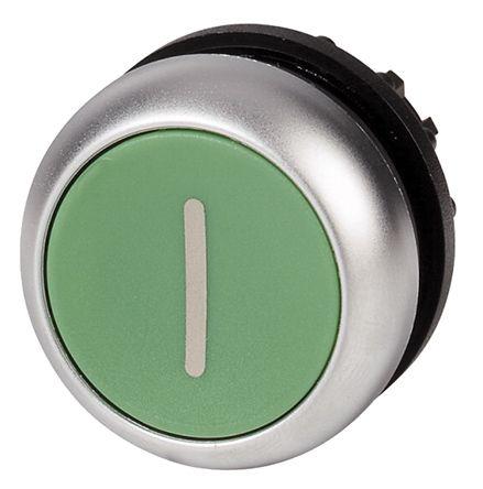 Eaton M22 Series, Green Push Button, Momentary, 23mm Cutout