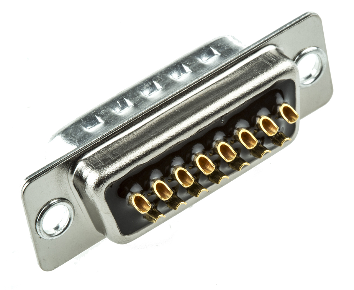 Cinch FD 15 Way Straight 2.76 mm Pitch Panel Mount D-Sub Connector Male