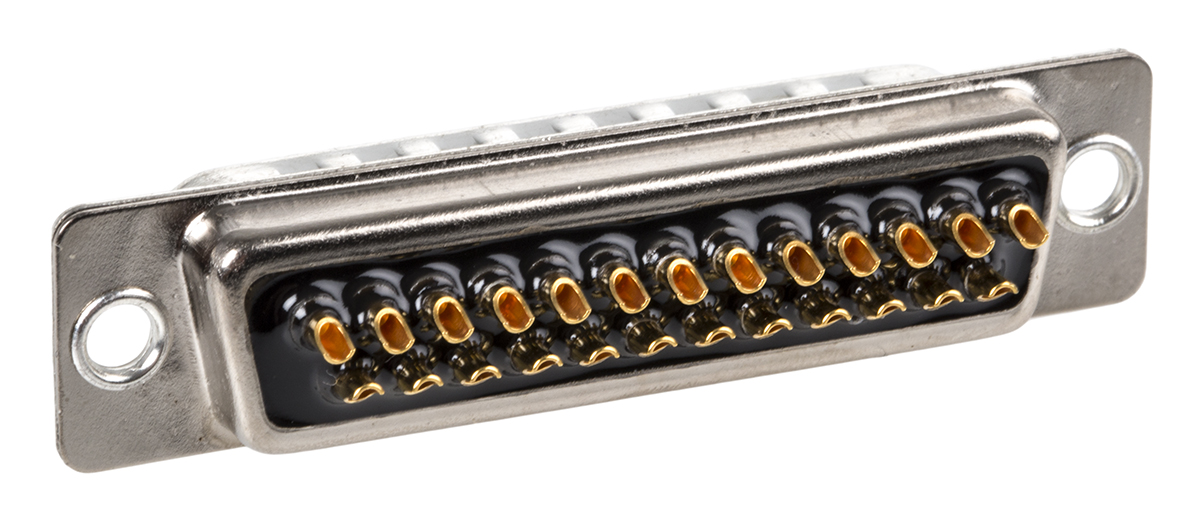 Cinch FD 25 Way Straight 2.76 mm Pitch Panel Mount D-Sub Connector Male