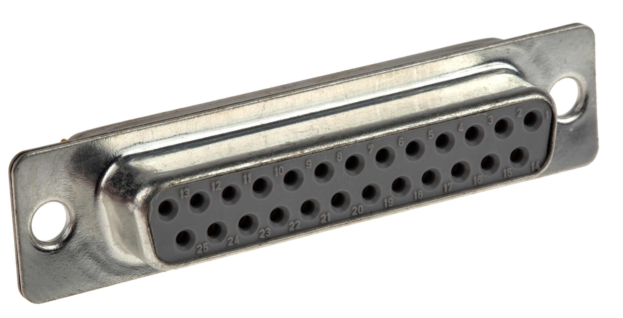 Cinch FD 25 Way Straight 2.76 mm Pitch Through Hole D-Sub Connector Female