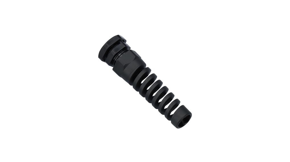 RND RND 465 Series Black Polyamide Cable Gland, PG7 Thread, 3mm min., 6.5mm max., IP68