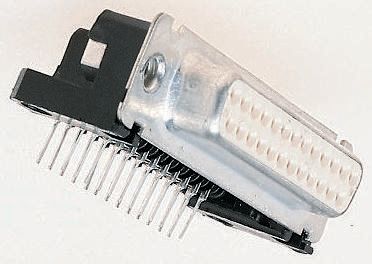 Cinch FD 25 Way Right Angle 2.76 mm Pitch Through Hole D-Sub Connector Male