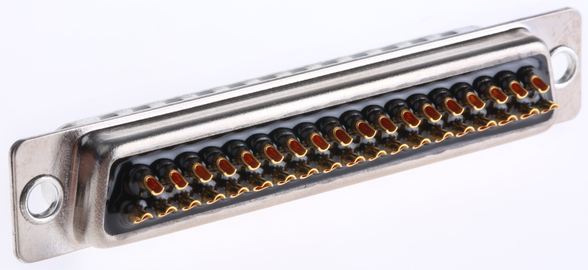 Cinch FD 37 Way Straight 2.76 mm Pitch Panel Mount D-Sub Connector Male