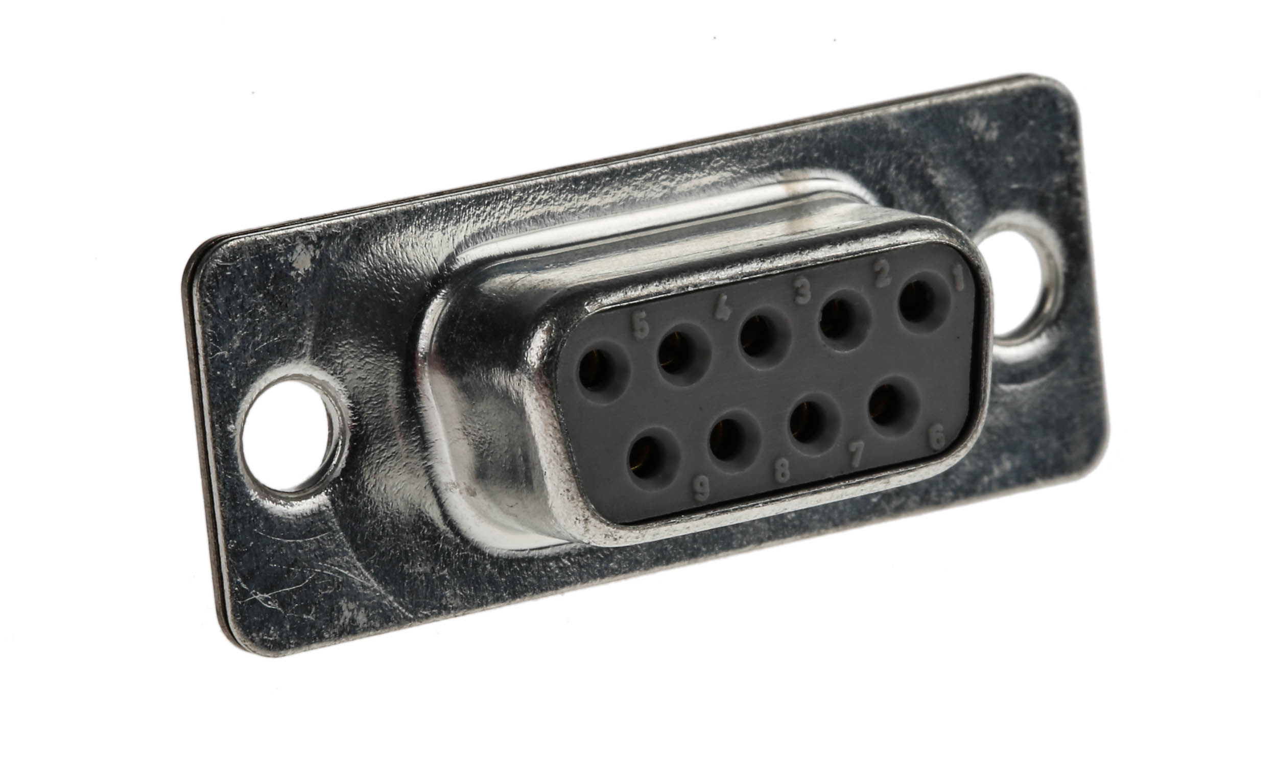 Cinch FD 9 Way Straight 2.76 mm Pitch Panel Mount D-Sub Connector Female