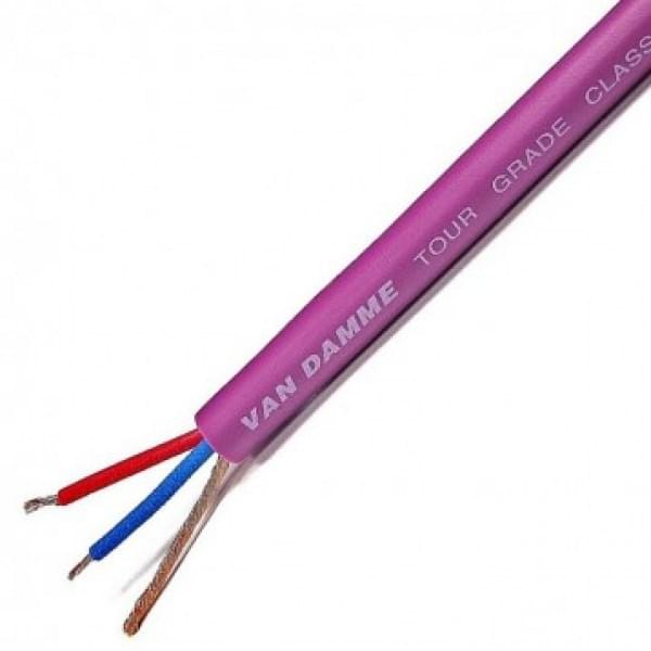 Van Damme 3 Core, 0.22 mm² CSA Screened, 6.35mm od, 100m, Purple