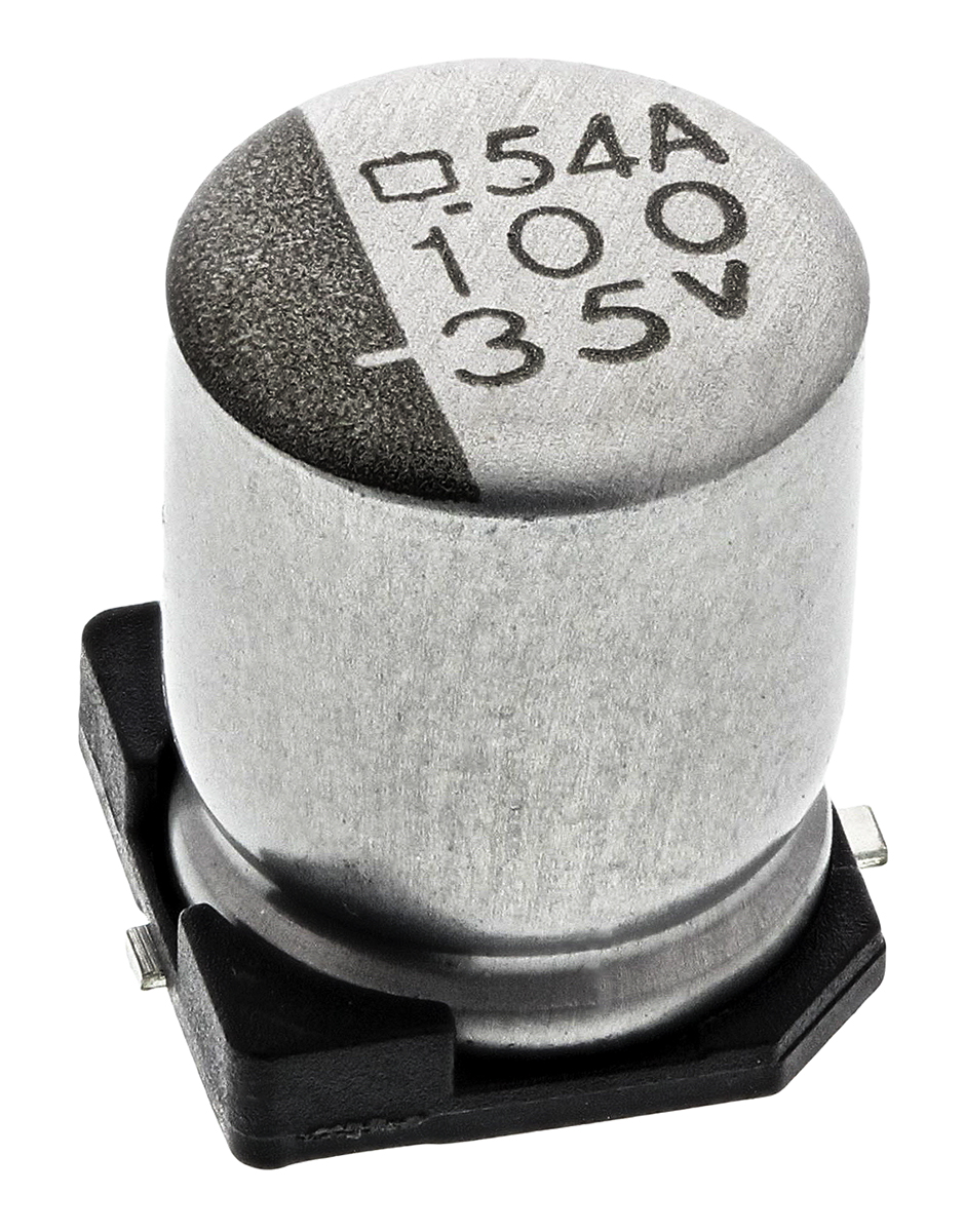 CHEMI-CON 100μF Aluminium Electrolytic Capacitor 35V dc, Surface Mount - EMVA350ARA101MF80G