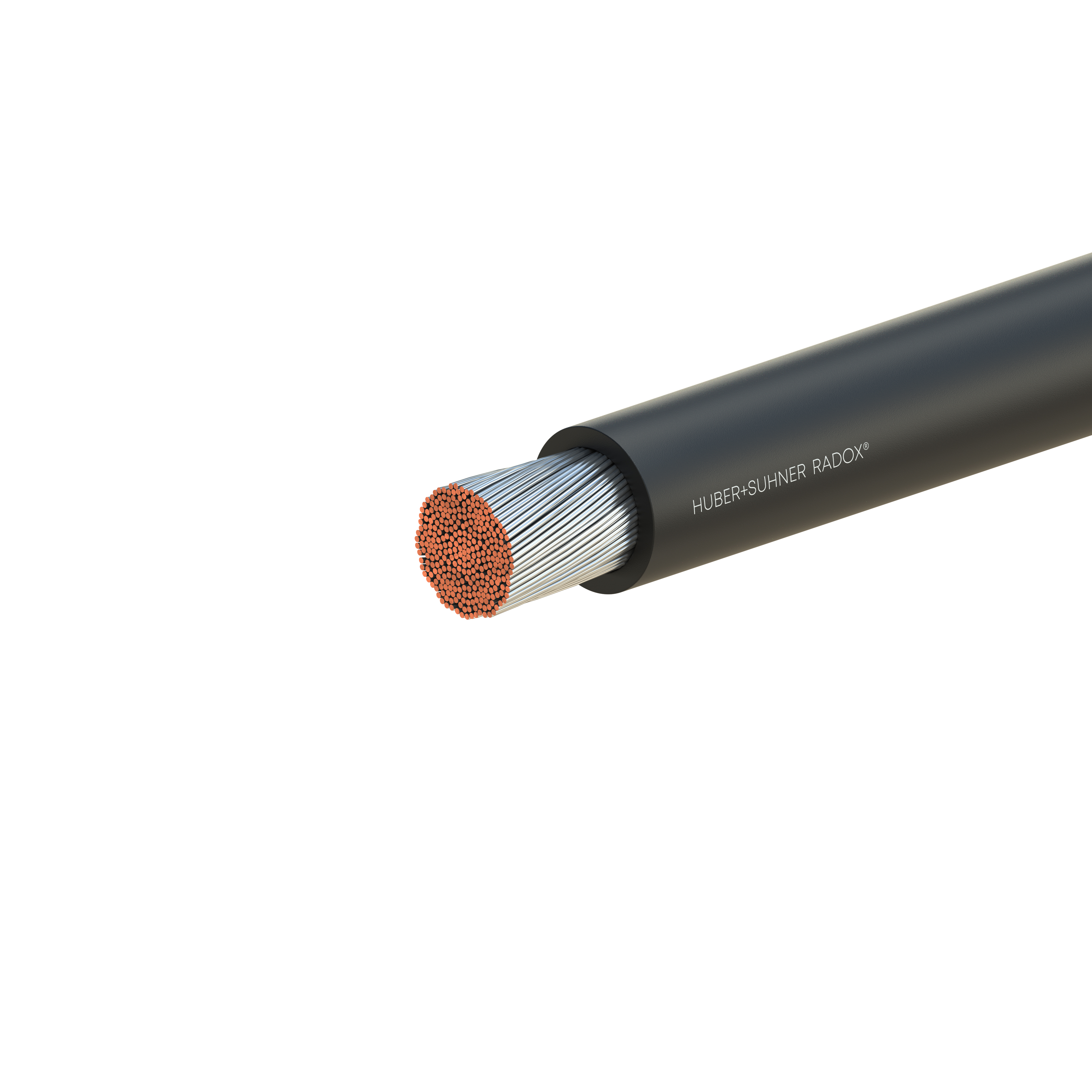 Huber+Suhner Radox 125 Series Blue 2.5 mm² Hook Up Wire, 14 AWG, Single, Polyolefin Cross-linked EI5 Insulation, RXL