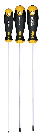 Felo Phillips, Pozidriv Standard Screwdriver Set, 3-Piece