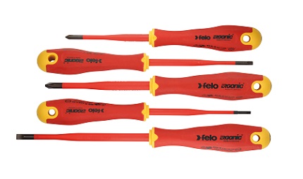 Felo Phillips, Pozidriv Insulated, 5-Piece