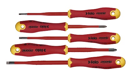 Felo Phillips, Pozidriv Insulated, 5-Piece