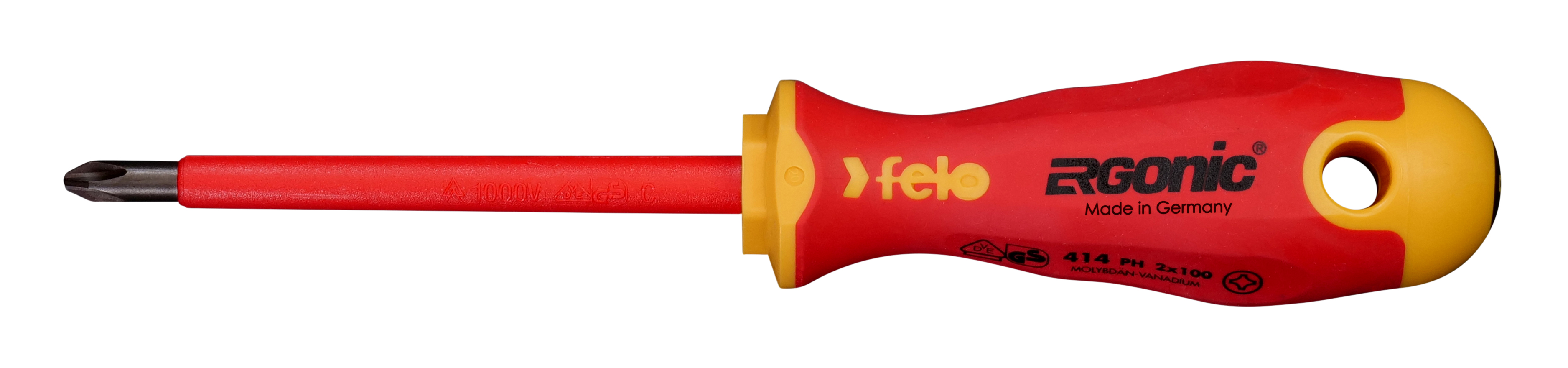 Felo Insulated, PH1 Tip, 100 mm Blade VDE/1000V Approved