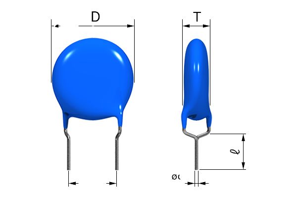 TDK Single Layer Ceramic Capacitor (SLCC) 4700pF 2kV dc ±10%, CK45, Through Hole