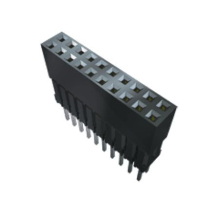 Samtec ESQ Series Vertical Through Hole Mount PCB Socket, 52-Contact, 2-Row, 2.54mm Pitch