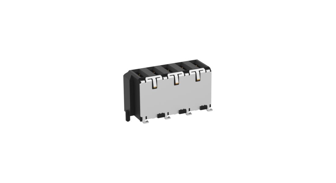 ERNI Surface Mount PCB Connector, 5-Contact, 1-Row, 2mm Pitch