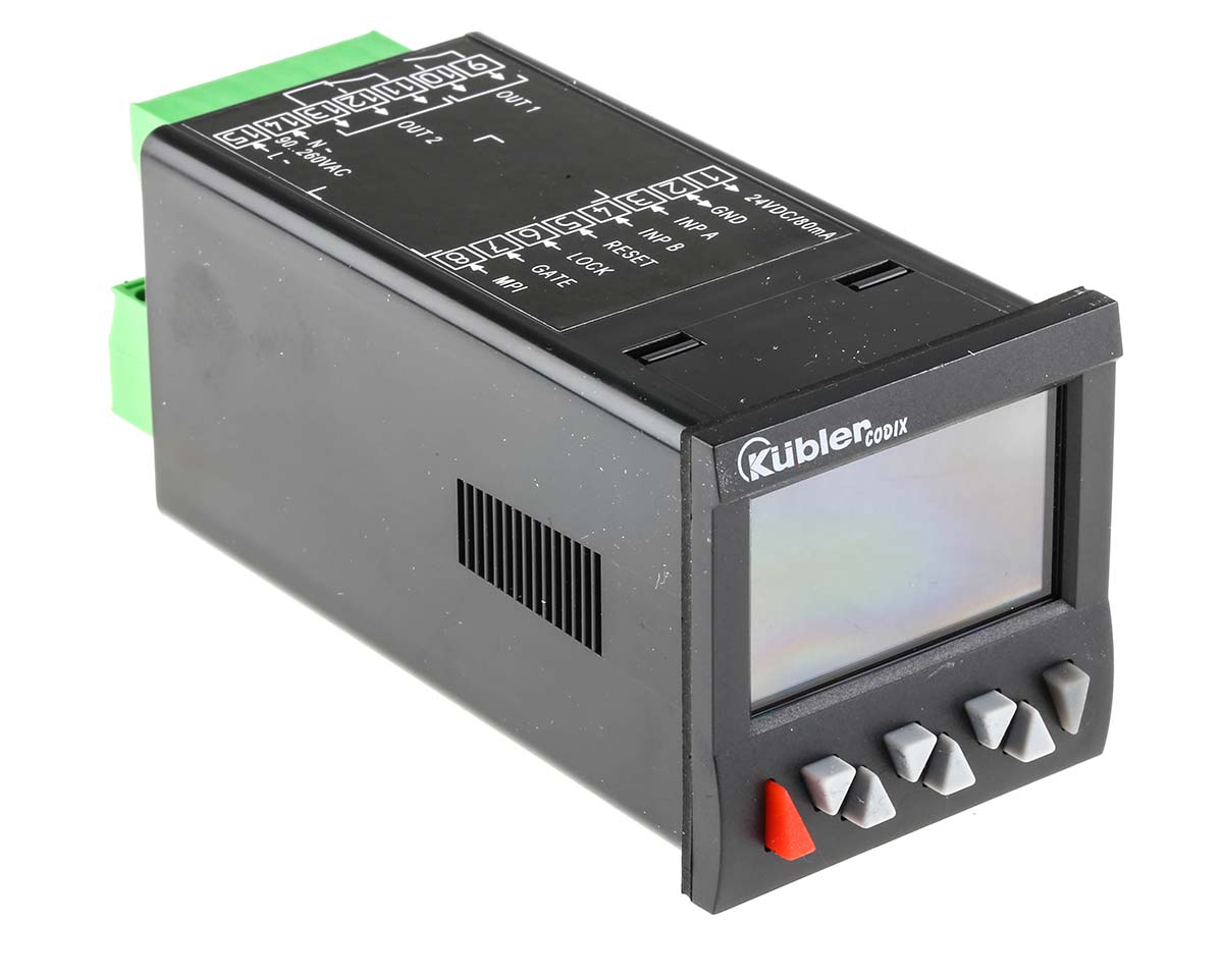 69240103000 Kubler CODIX 924 Counter, 6 Digit LCD, 65kHz, 90 → 260 V ac