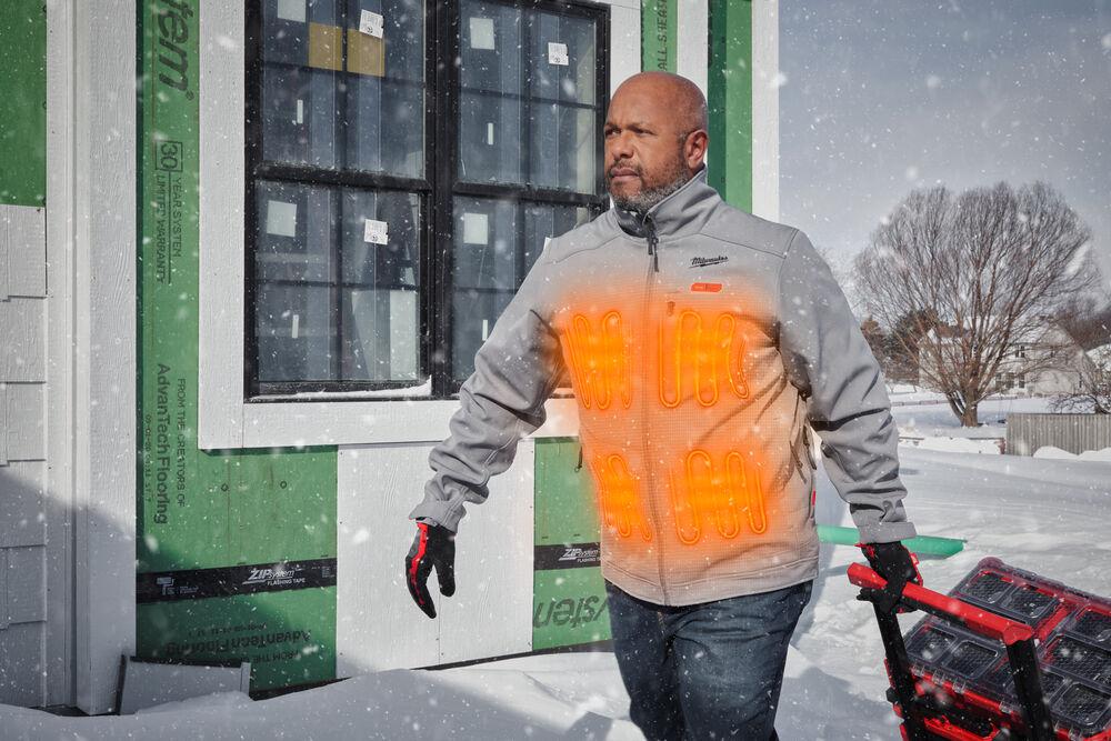 4933478975 Milwaukee M12 Grey Heated Jacket, XL