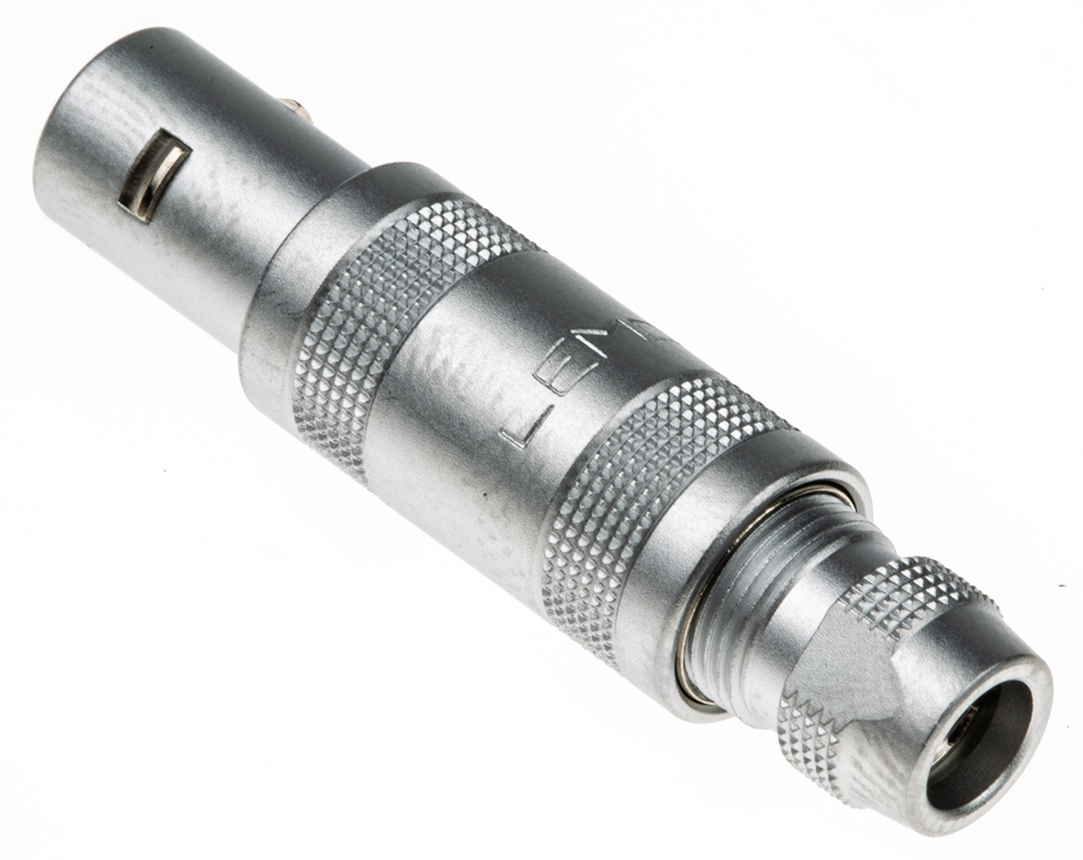 LEMO Circular Connector, 2 Contacts, Cable, 9 mm Connector, Plug, Male, IP50, 0S Series