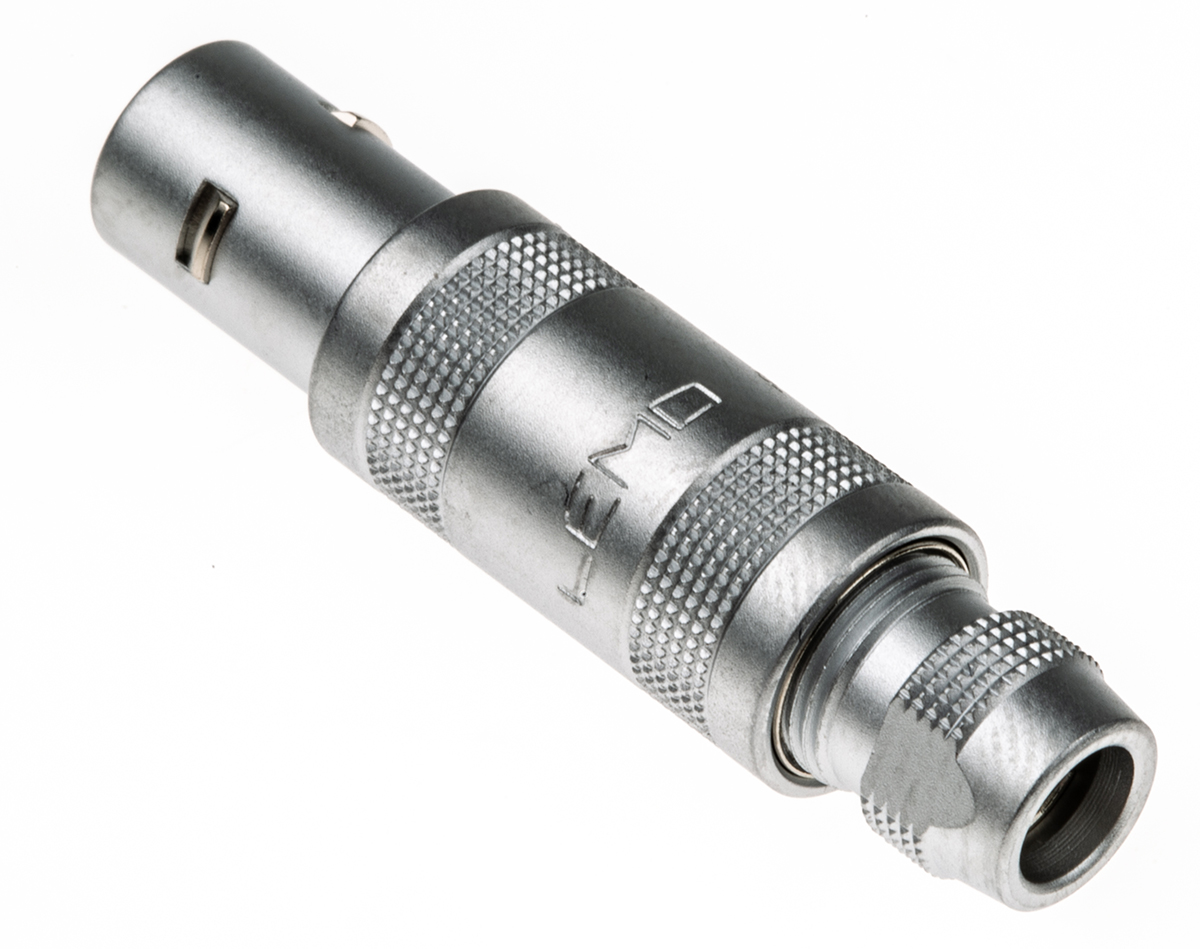 LEMO Circular Connector, 4 Contacts, Cable, 9 mm Connector, Plug, Male, IP50, 0S Series