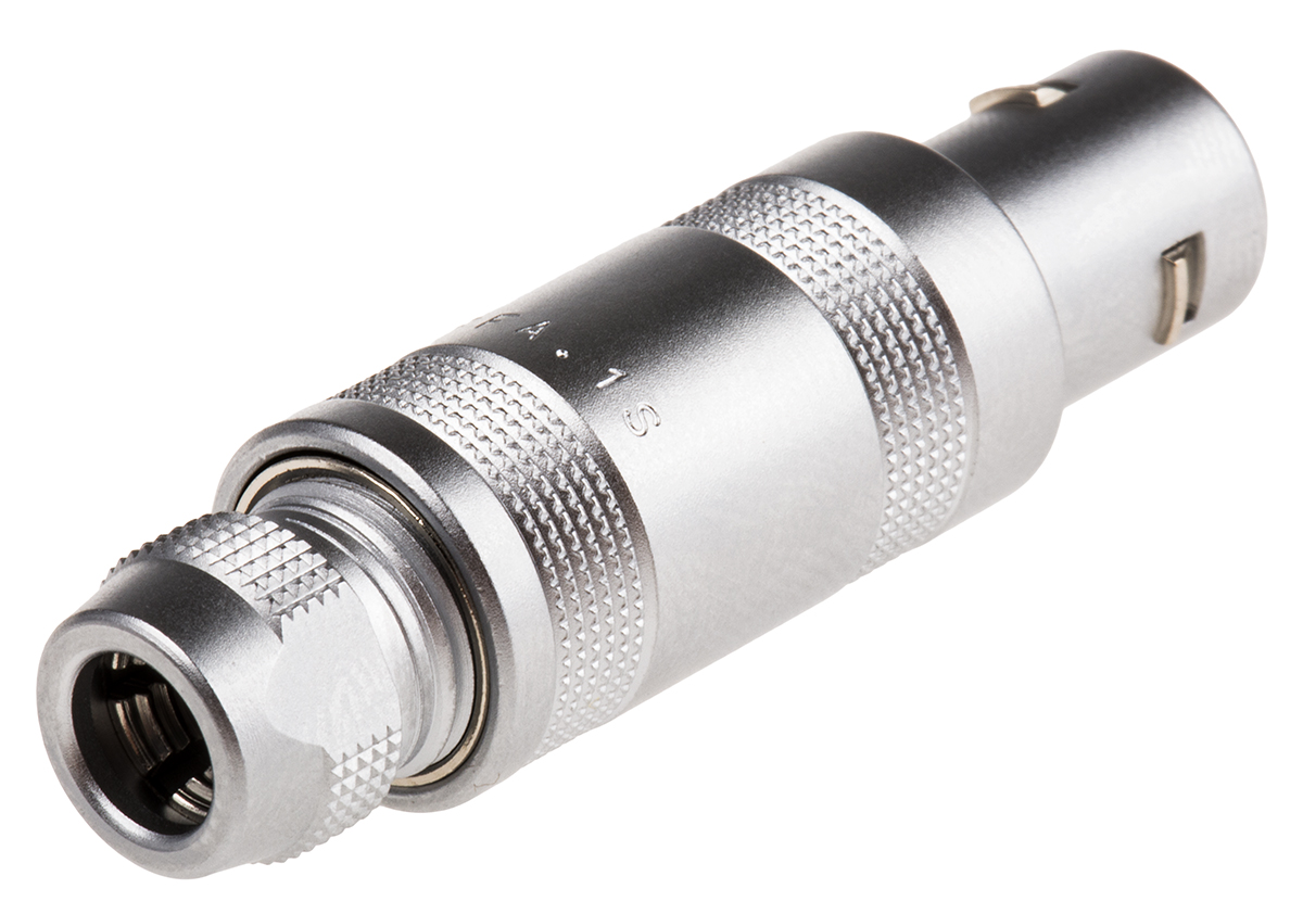 LEMO Circular Connector, 2 Contacts, Cable, 12 mm Connector, Plug, Male, IP50, 1S Series