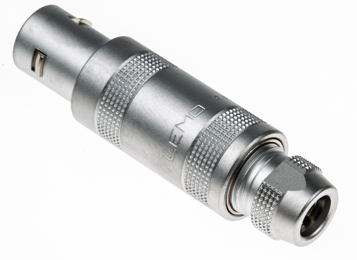 LEMO Circular Connector, 6 Contacts, Cable, 12 mm Connector, Plug, Male, IP50, 1S Series