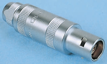 LEMO Circular Connector, 2 Contacts, Cable, 14.8 mm Connector, Plug, Male, IP50, 2S Series