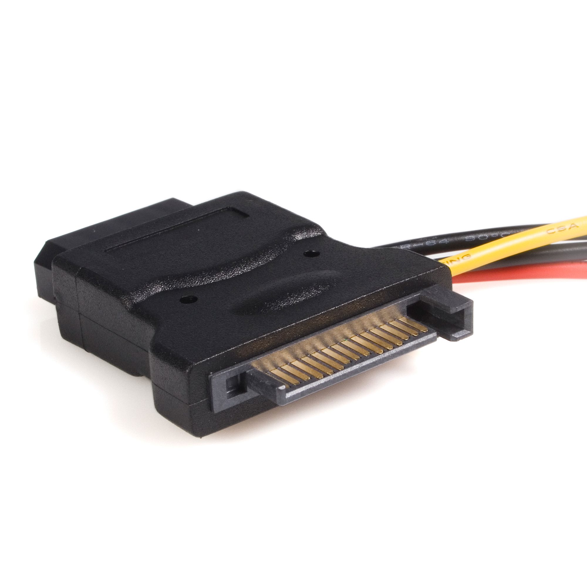 lp4satafm2l StarTech.com Male SATA Power to Female LP4  Cable, 6in