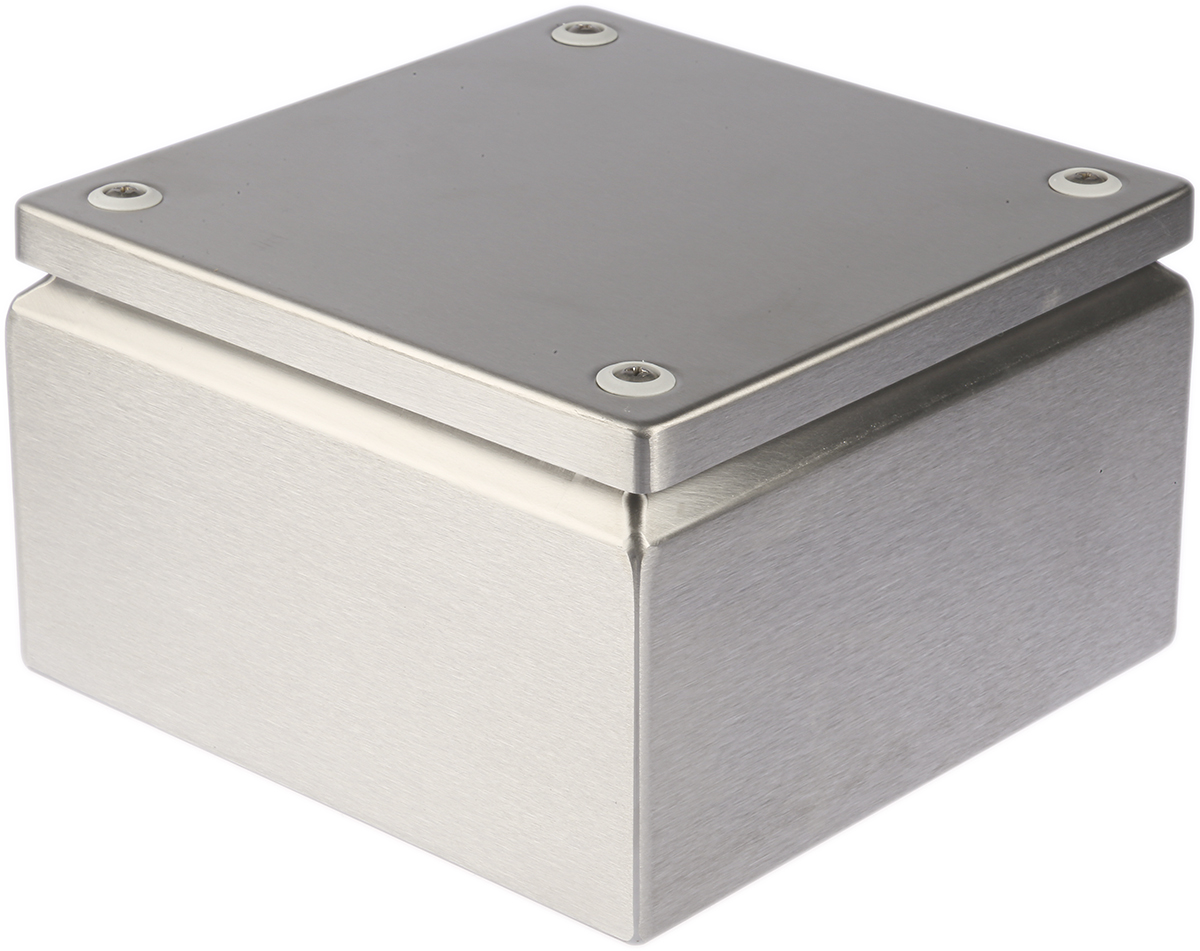 1528010 Rittal KL Series 304 Stainless Steel Terminal Box, IP66, 200 mm x 200 mm x 120mm