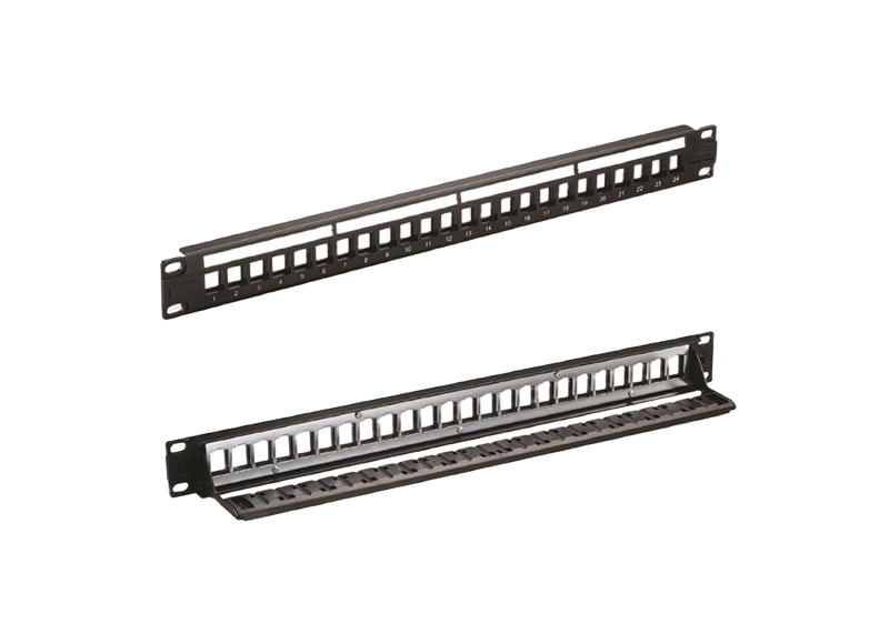 TUK Limited FFK Series 24 Port Patch Panel FTP 1 U Black, Silver