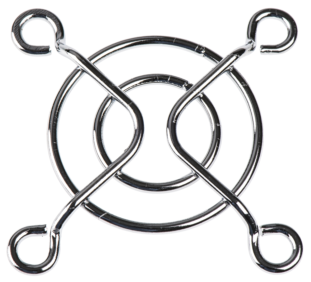 Sunon FG-04 Series Stainless Steel Finger Guard for 40 mm Fans, 32 mm Hole Spacing 40 mm 40mm, 5 mm