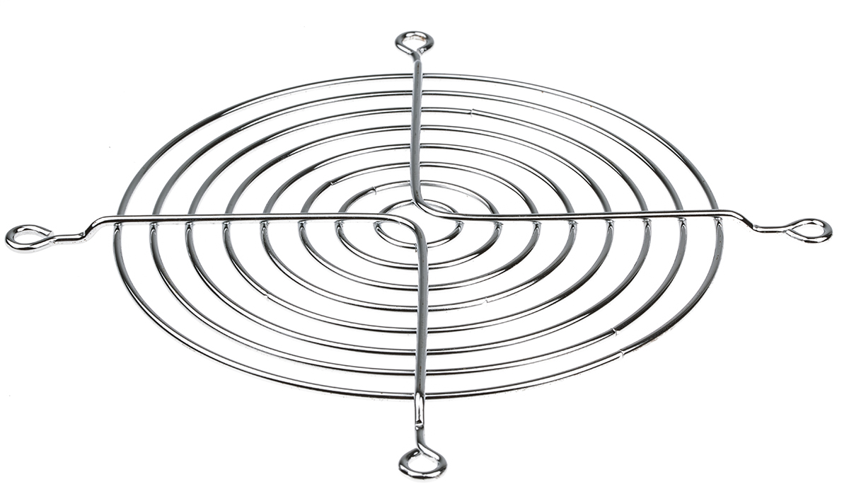 Sunon FG-12 Series Stainless Steel Finger Guard for 120 mm Fans, 105 mm Hole Spacing 120 mm 120mm, 5.5 mm