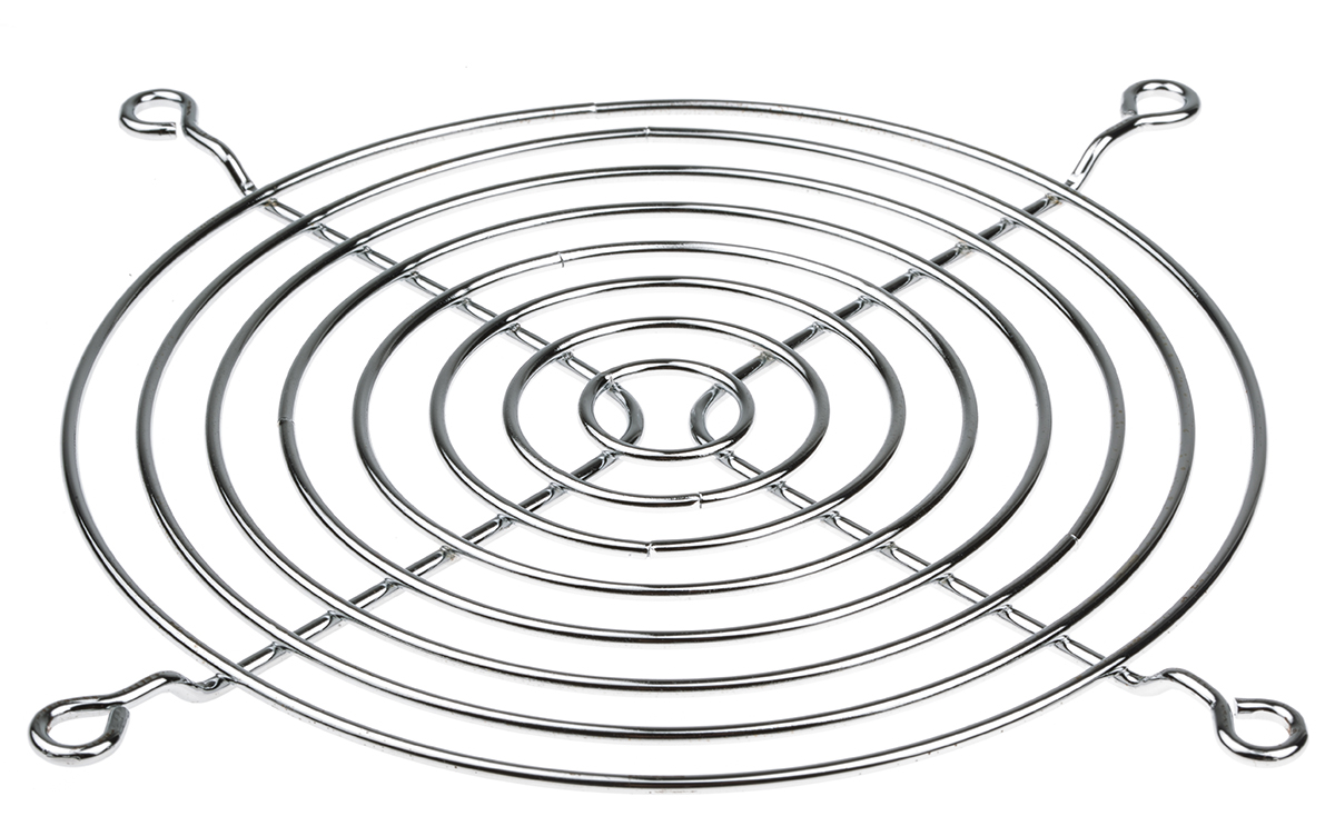 fg-12 Sunon FG-12 Series Stainless Steel Finger Guard for 120 mm Fans, 105 mm Hole Spacing 120 mm 120mm, 5.5 mm