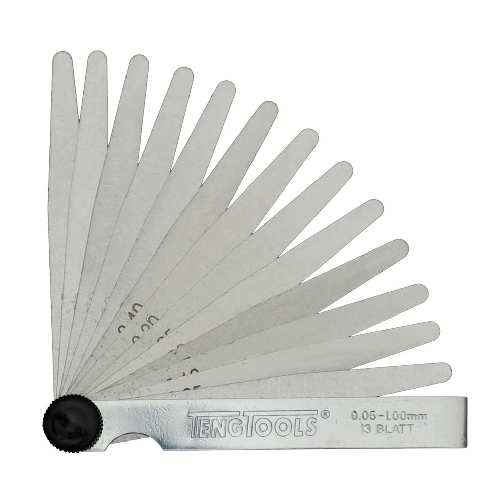 Teng Tools FG13100 Steel Feeler Gauge, 13 Blades