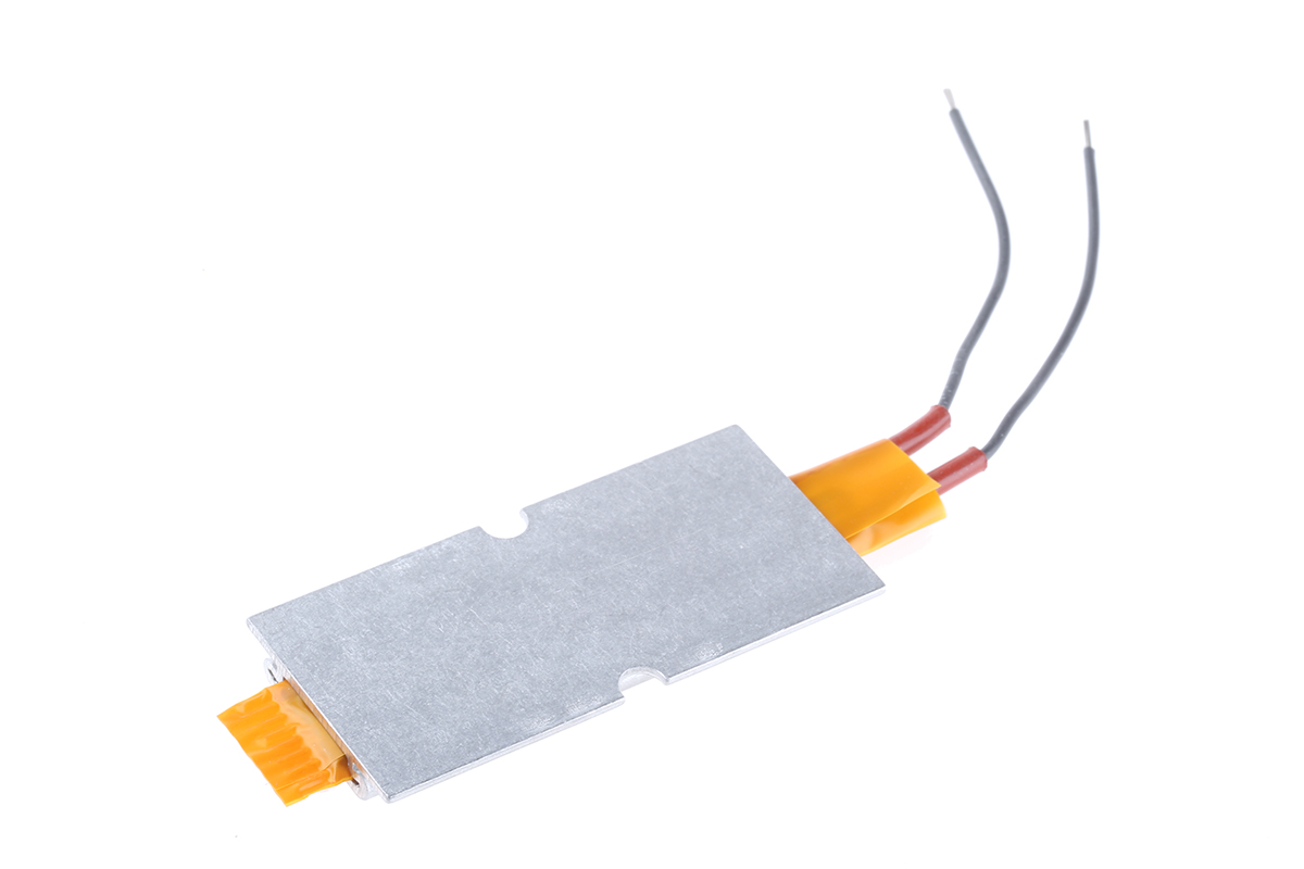 fg135500 DBK Enclosures Heating Element, 75mm, 8.5 mm, PTC Conductive Heating Element, 20 W, 100V ac/dc, 240 V ac/dc