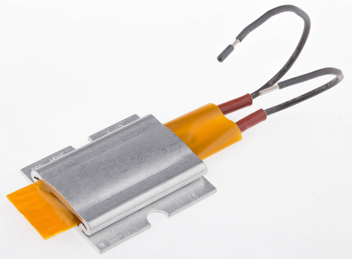 DBK Enclosures Enclosure Heating Element, 40mm, 8.5 mm, PTC Conductive Heating Element, 30 W, 100V ac/dc, 240 V ac/dc